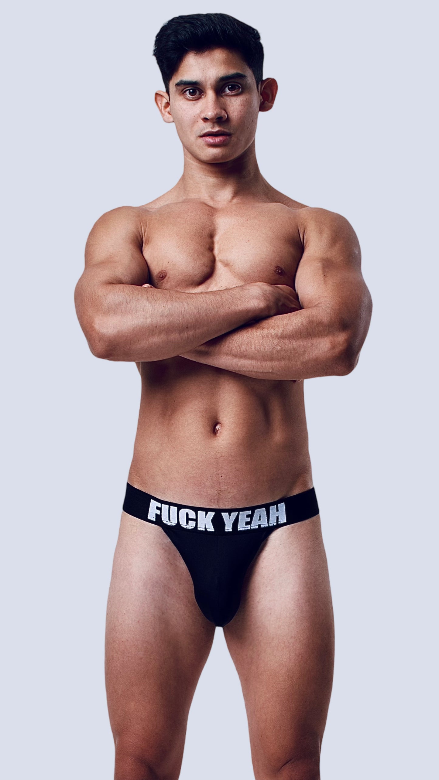 BLACK MICROFIBER JOCKSTRAP