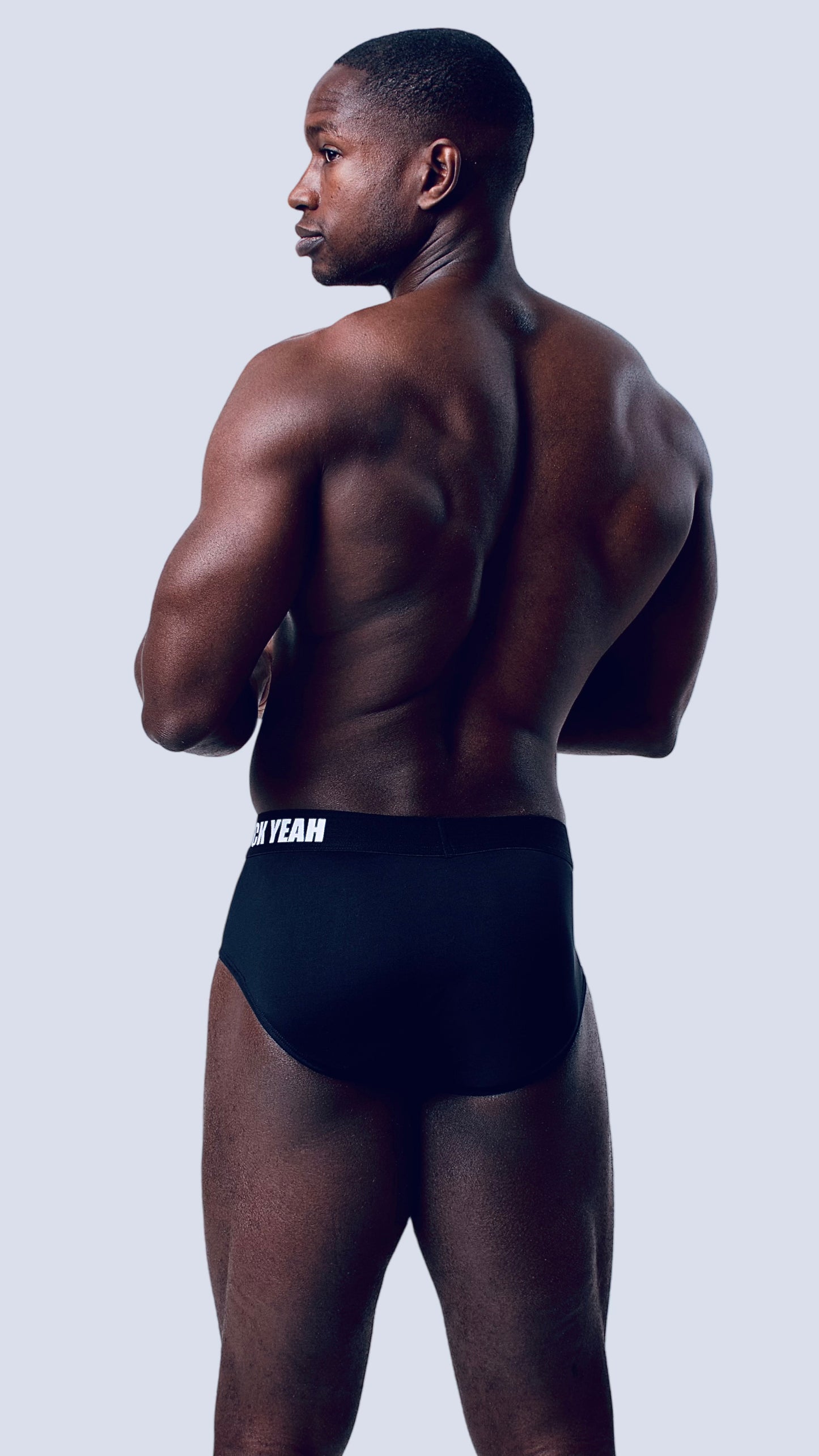 BLACK MICROFIBER BRIEF