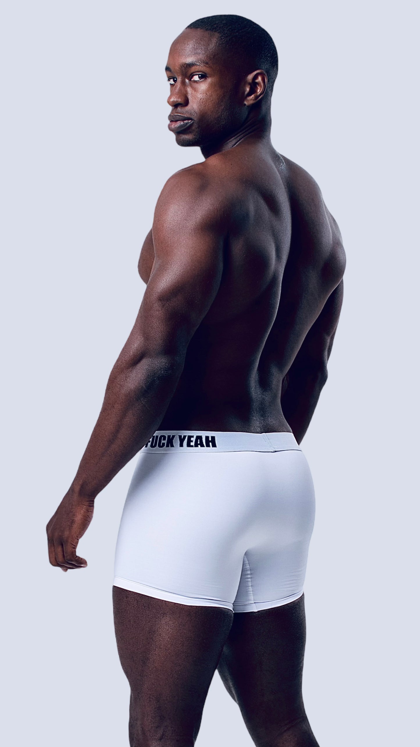 WHITE MICROFIBER BOXER