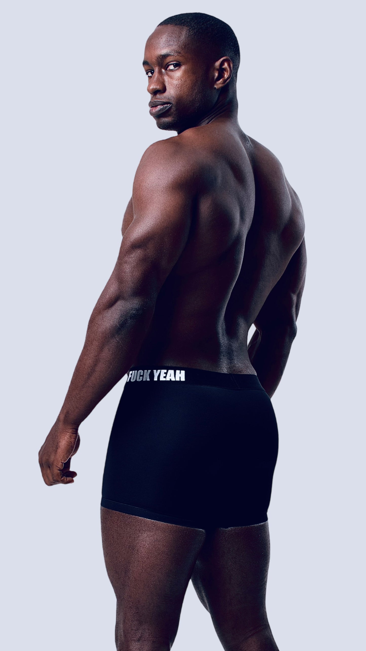 BLACK MICROFIBER BOXER