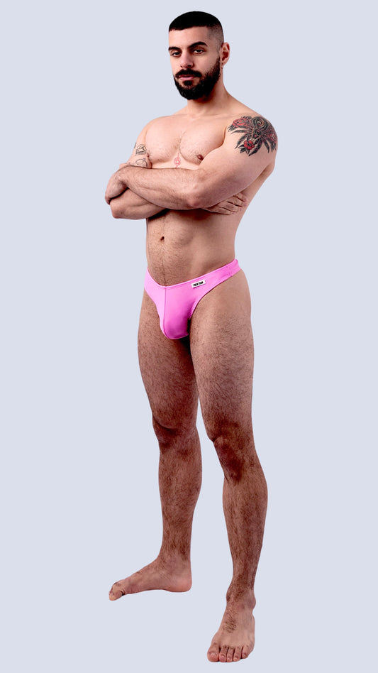BUBBLE GUM PINK SWIM THONG