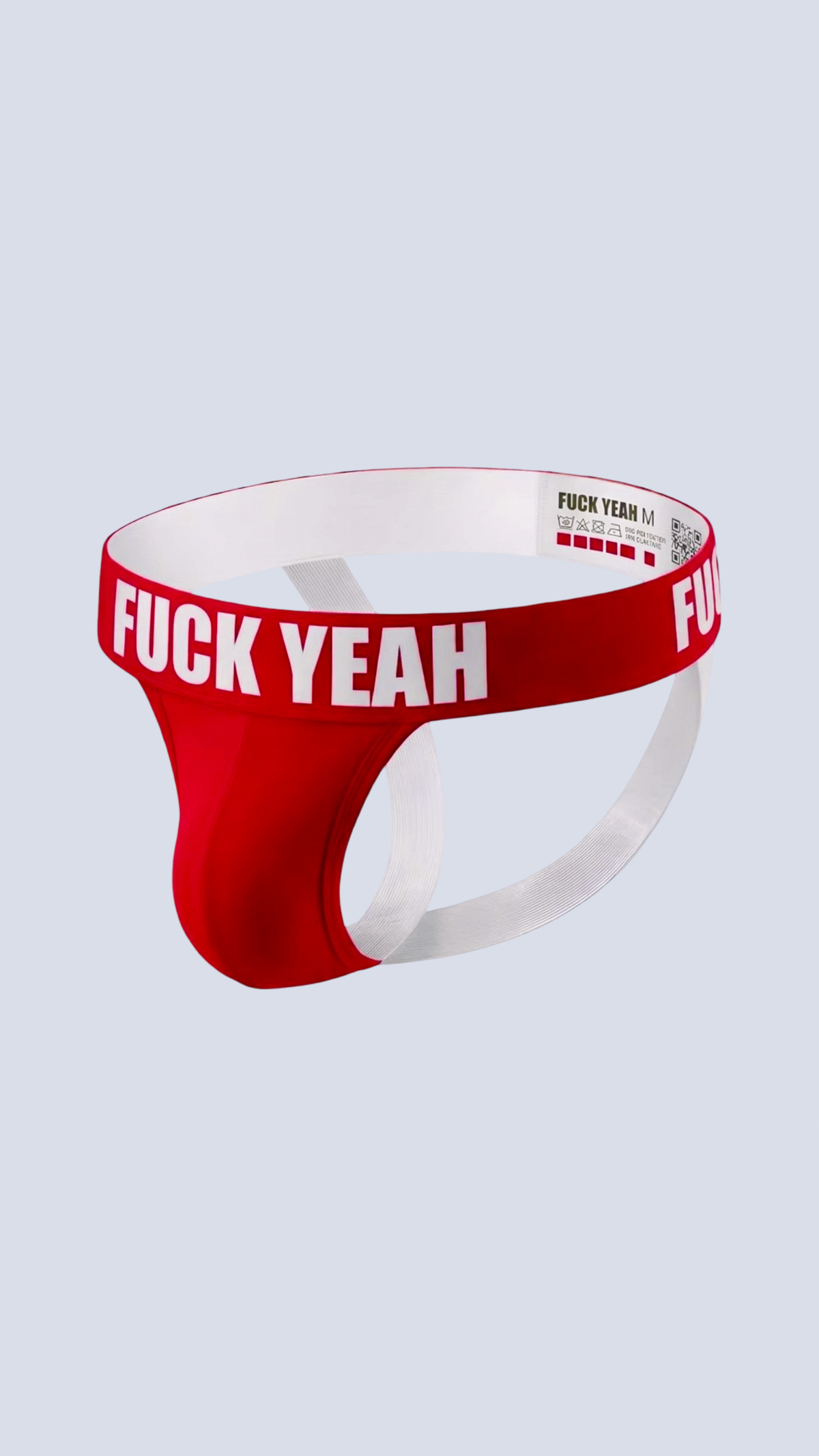 RED MICROFIBER JOCKSTRAP