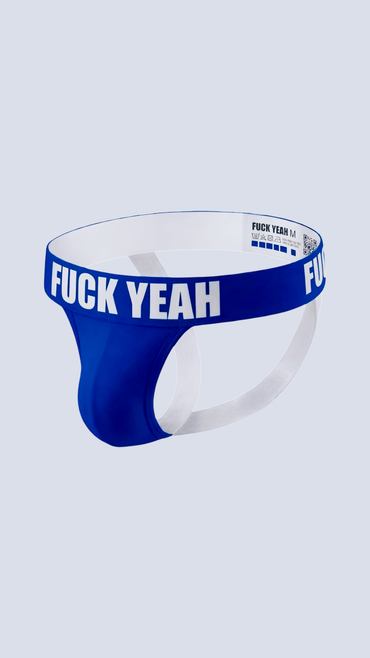 BLUE MICROFIBER JOCKSTRAP