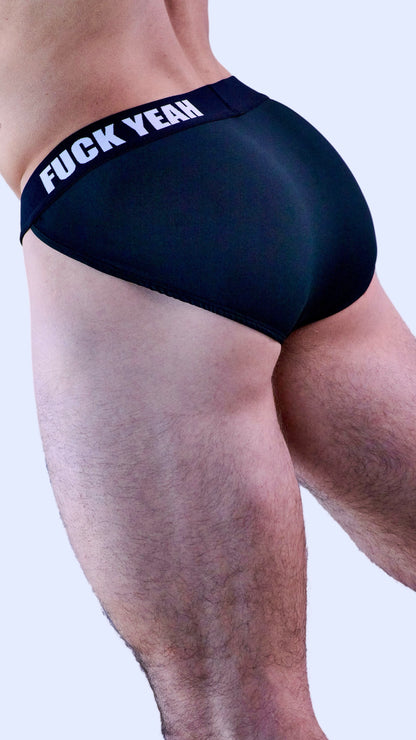 BLACK SIDECUT BRIEF